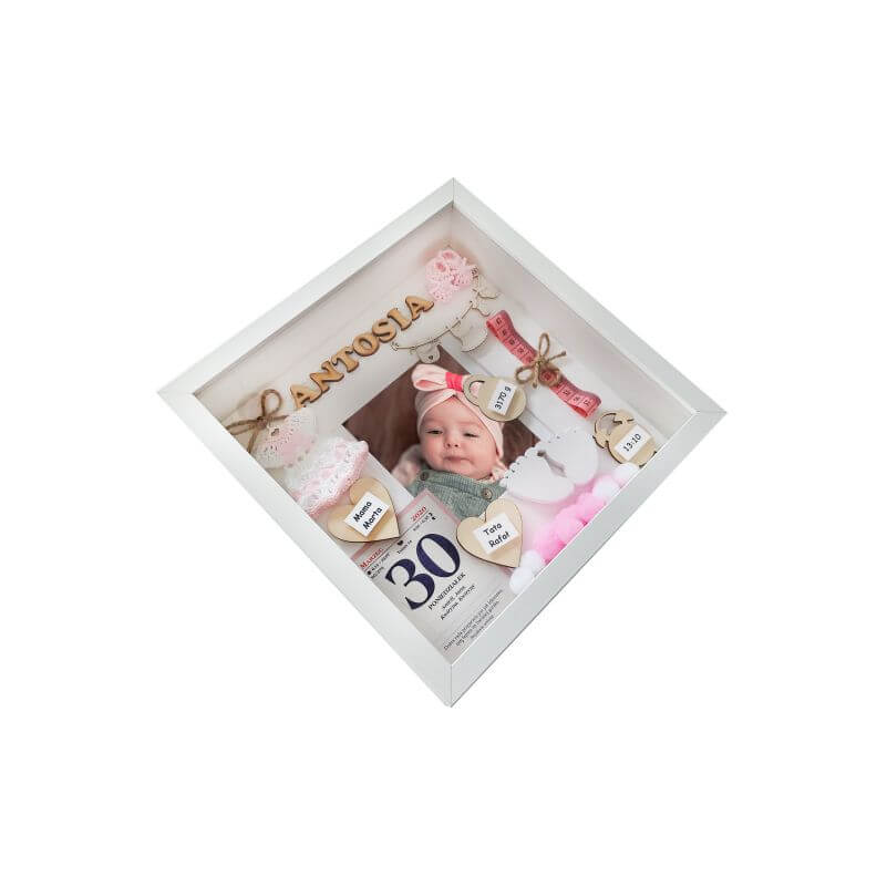 metryczka narodzin dziewczynki ze zdjęciem antosia 3