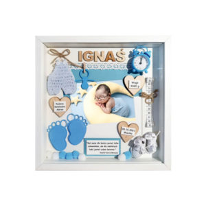 metryczka 3d z cytatem dla chłopca ignaś